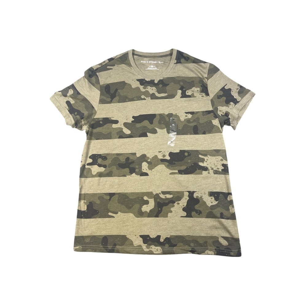 NWT Sun + Stone Repreve Camo design Tshirt Men s XL